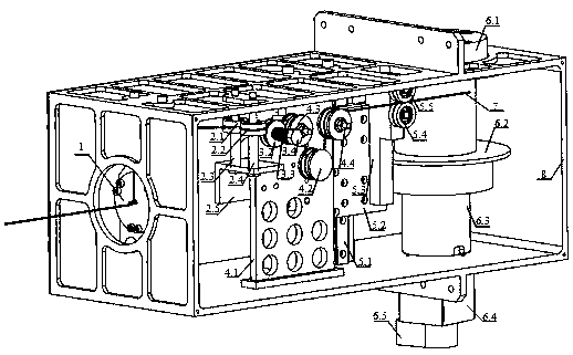 A composite tether retracting device for measuring attitude angle and tension of space tether assembly