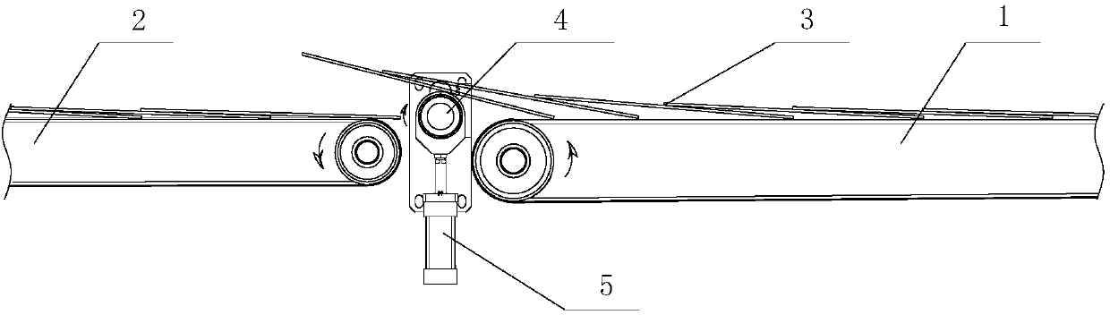 Batching device and batching method applied to stacker conveying mechanism