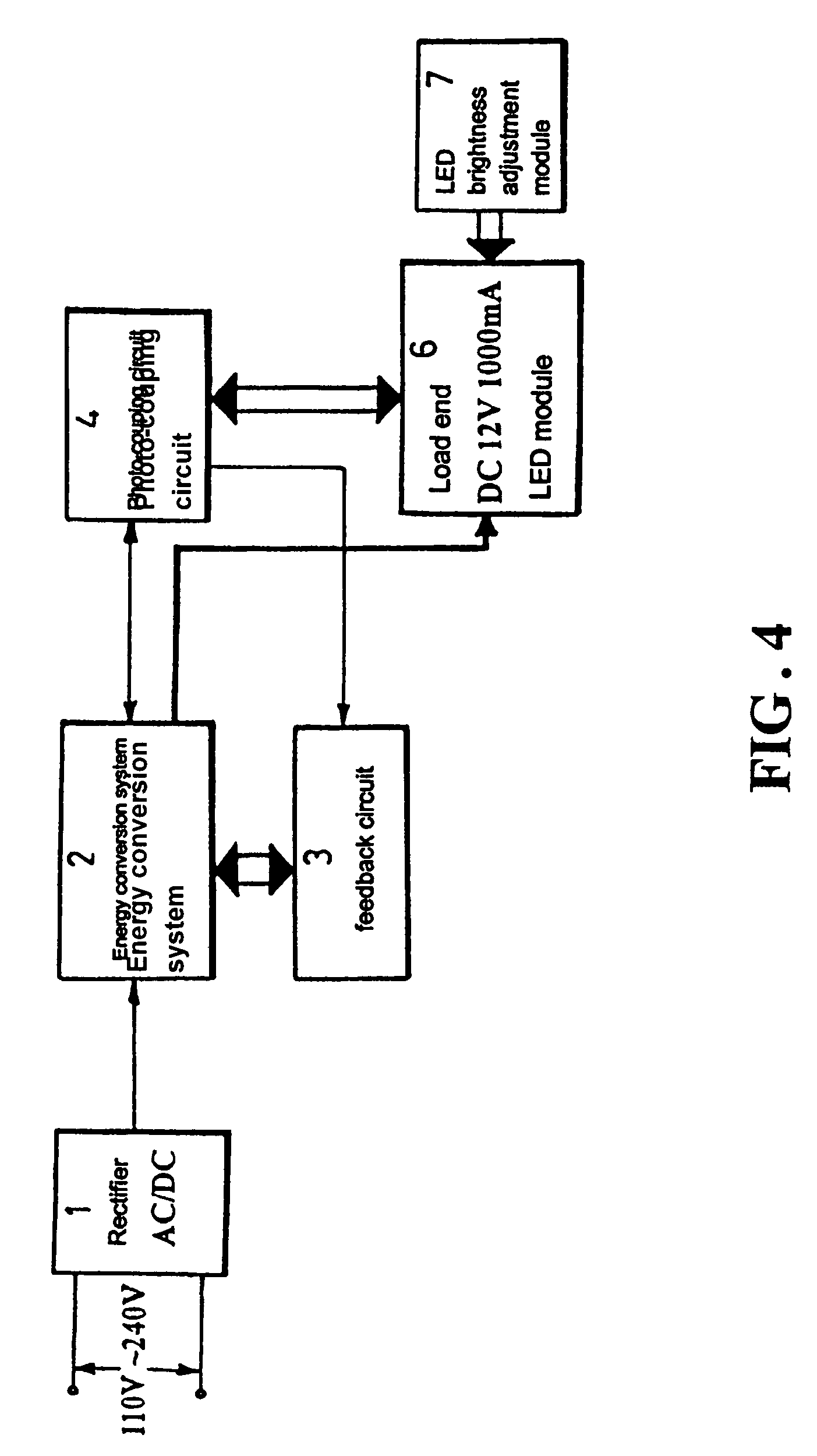 Electronic power supply device for light-emitting diode