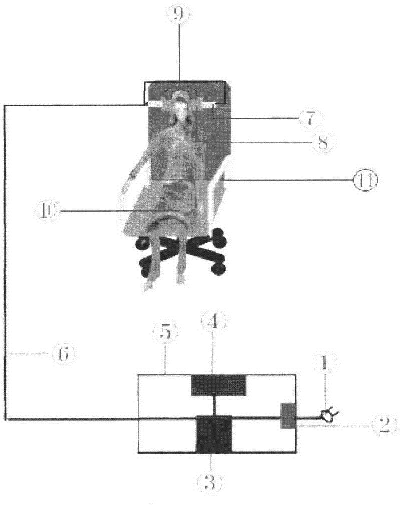 Method and device for treating otitis media by employing ultrasonic wave