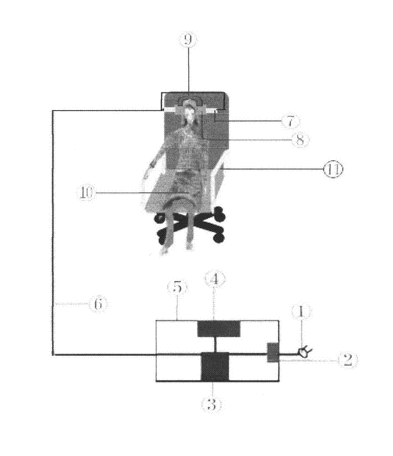 Method and device for treating otitis media by employing ultrasonic wave