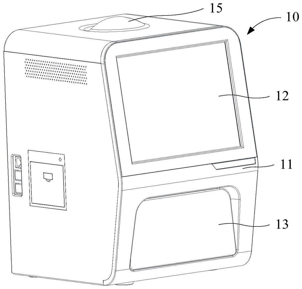 Liquid flow driving device for POCT blood cell analyzer and impedance detection cell