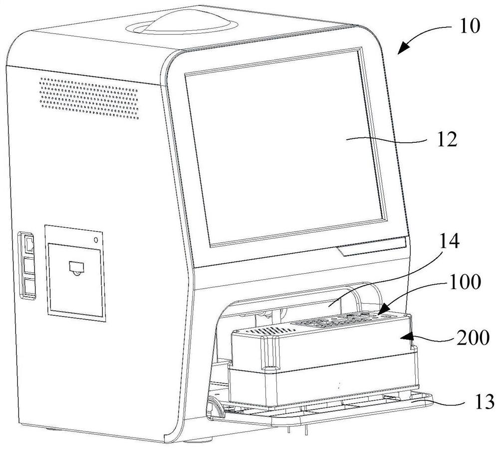 Liquid flow driving device for POCT blood cell analyzer and impedance detection cell