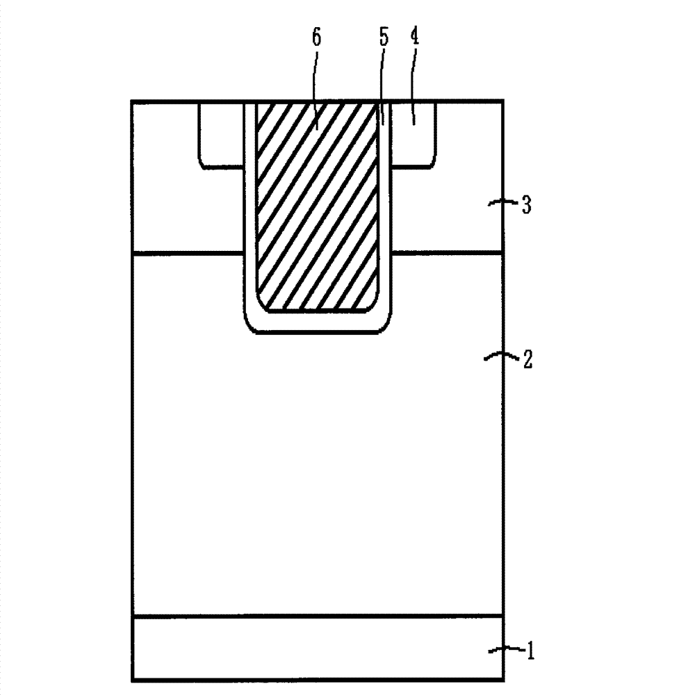 Semiconductor device with trench super junction MOS (metal oxide semiconductor) structure and manufacturing method thereof