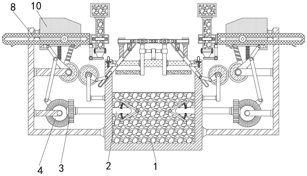 Device for uniformly mixing powdery coating and water-based coating