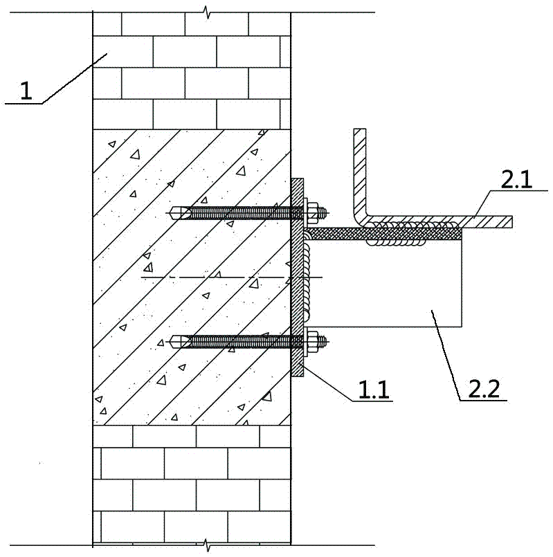 Steel structure keel masonry brick outer curtain wall system and its construction method
