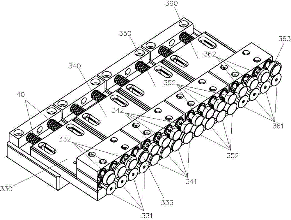 Lithium battery double-flanged mechanism