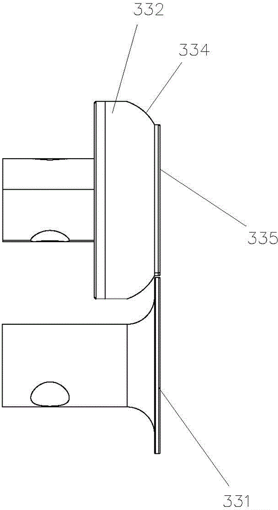 Lithium battery double-flanged mechanism