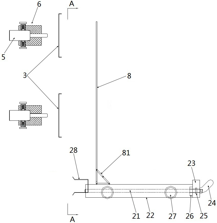 Switch cabinet static contact assembly quality detection device and detection method