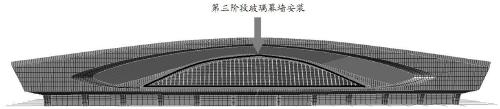 Construction method for multi-curved-surface specially-shaped combined curtain wall system