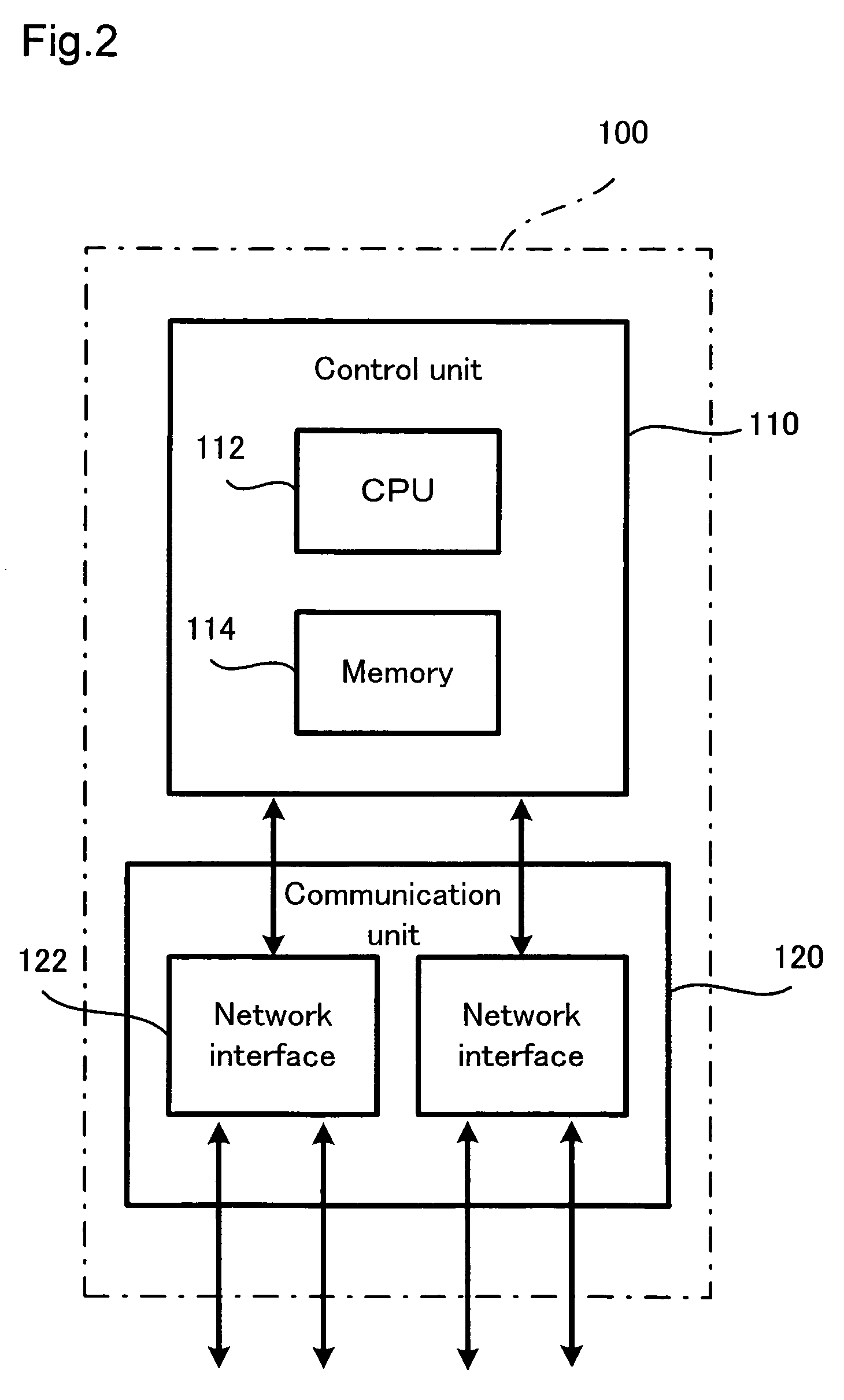 Data communication system, device and method of detecting a failure on an access line in a network