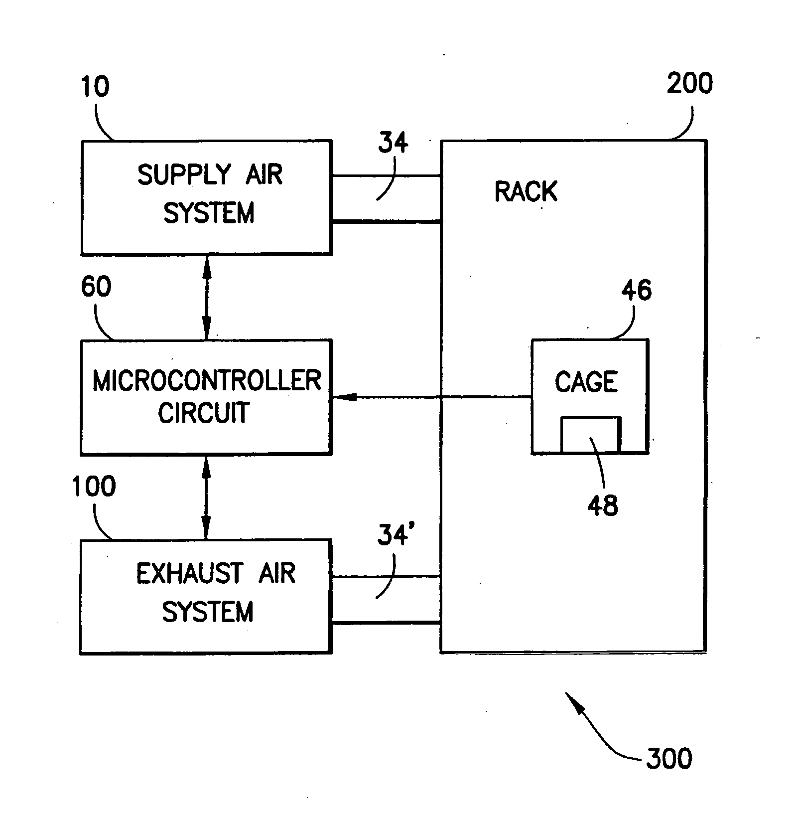 Air flow sensing and control for animal confinement system