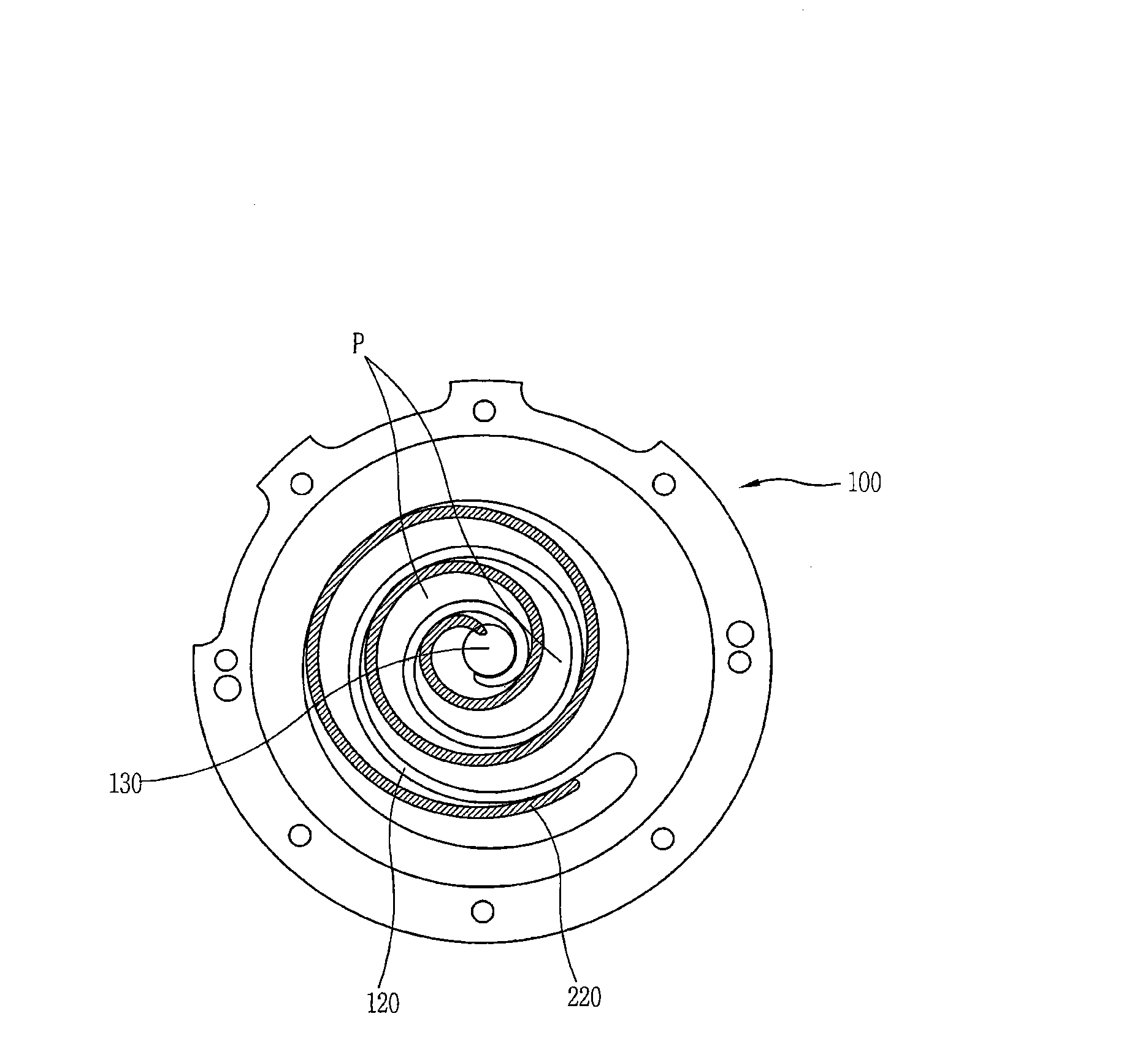 Capacity varying device for a scroll compressor