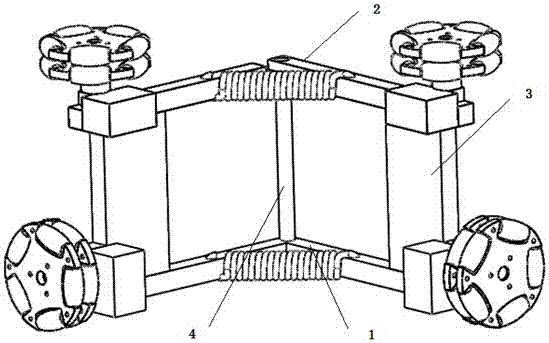 Omni-directional wheel combined-type wall-climbing robot