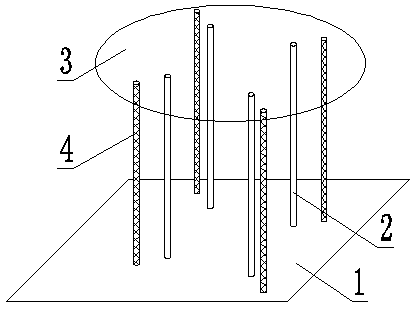 A flexible locking positioning device and positioning method for blade air film hole processing