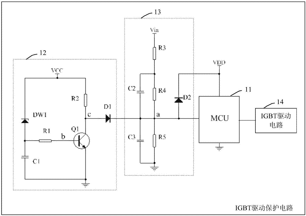 IGBT drive protection circuit and home appliance