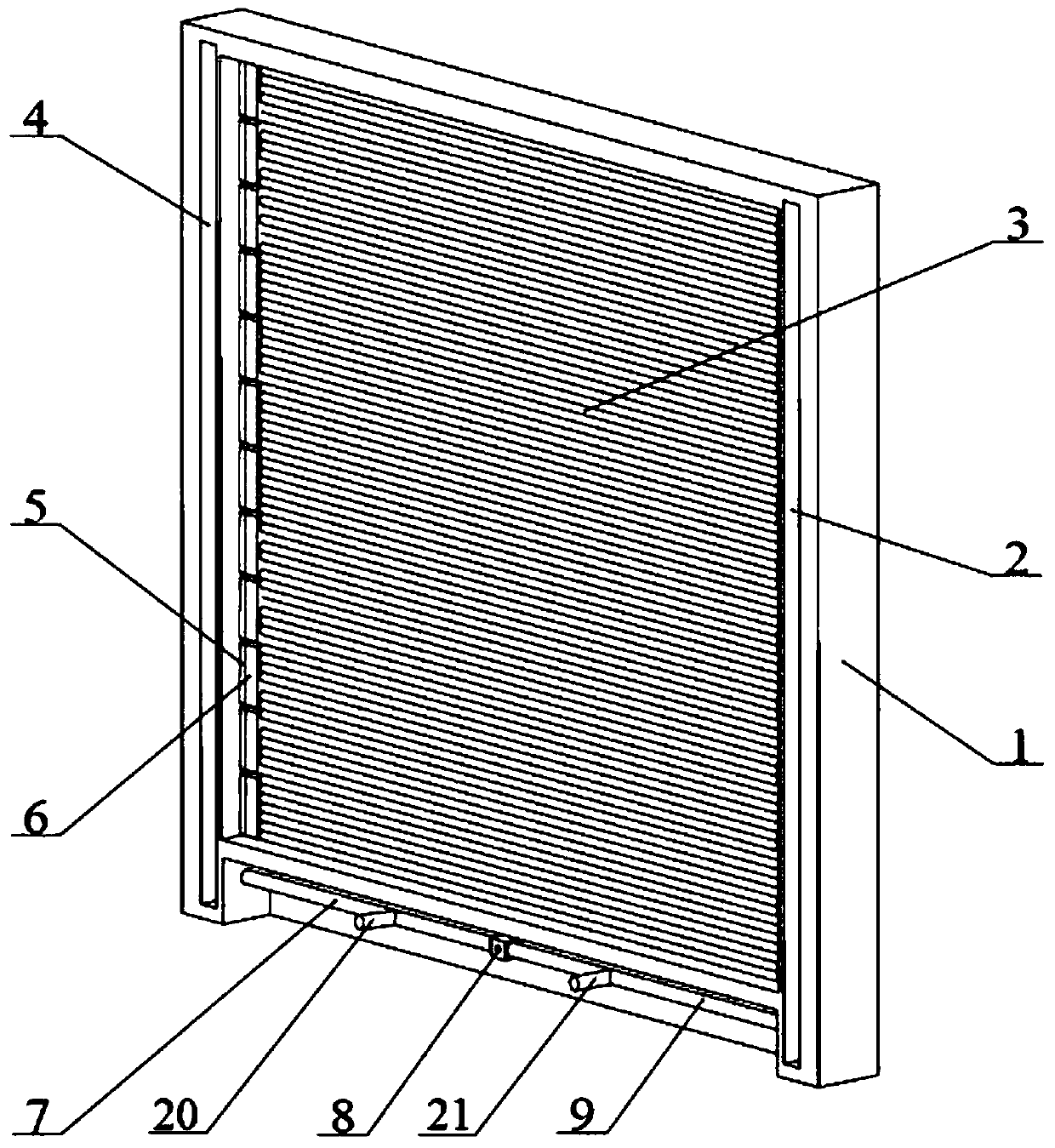 Rigid combination rod shutter blade mechanisms capable of achieving twisted deformation and operating system