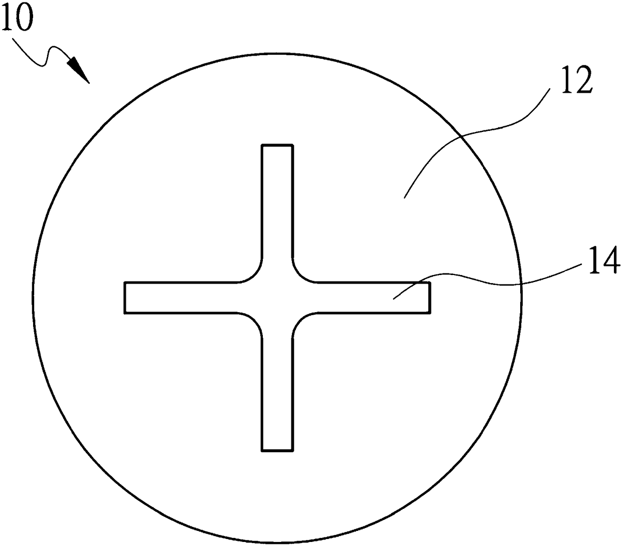 Screw and corresponding punch