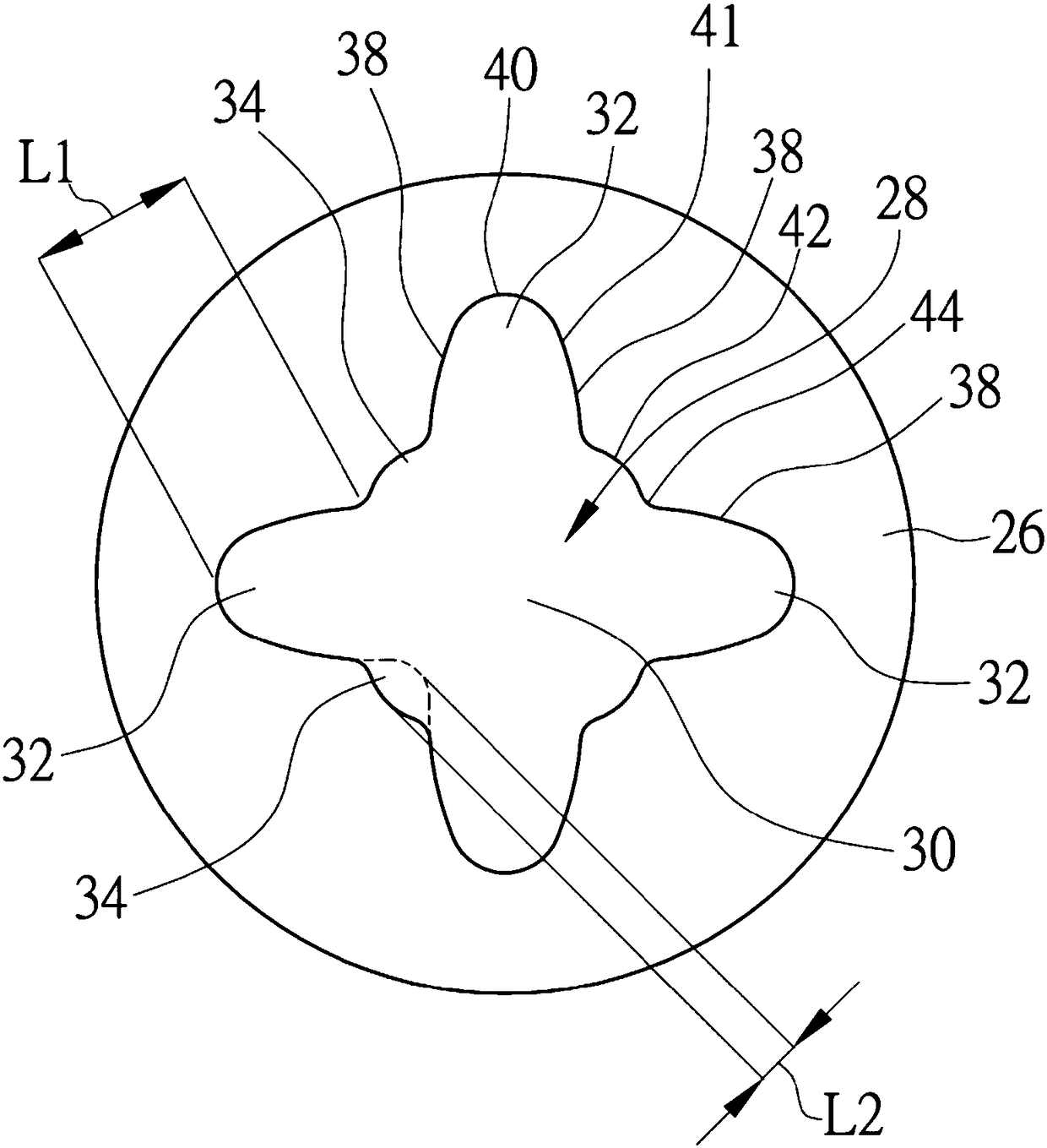 Screw and corresponding punch