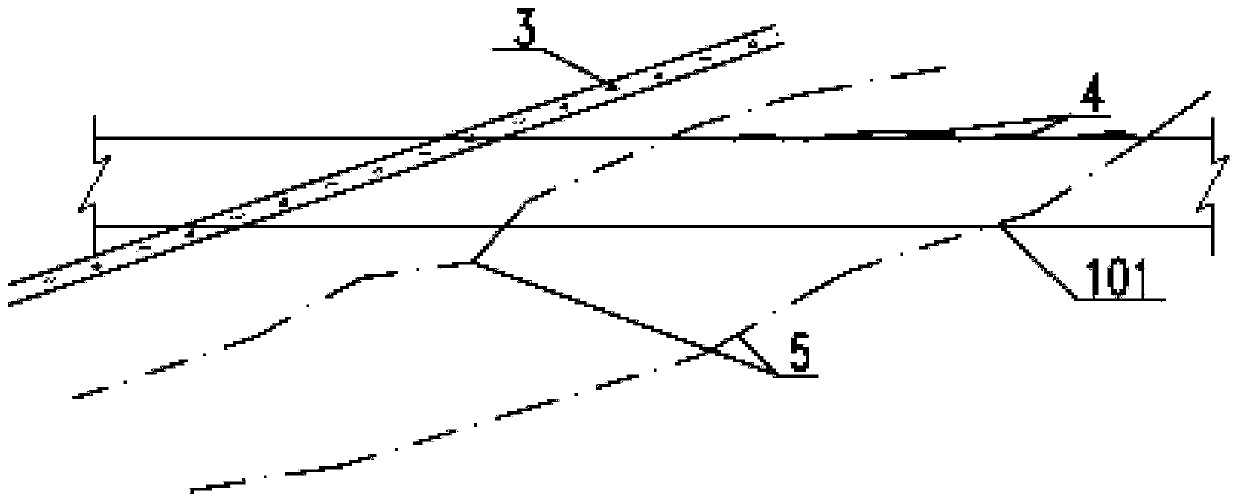 Method for predicting damage mode of high-ground-stress concentrated zone of surrounding rock on lower portion of large gentle-dip-angle weak structural plane