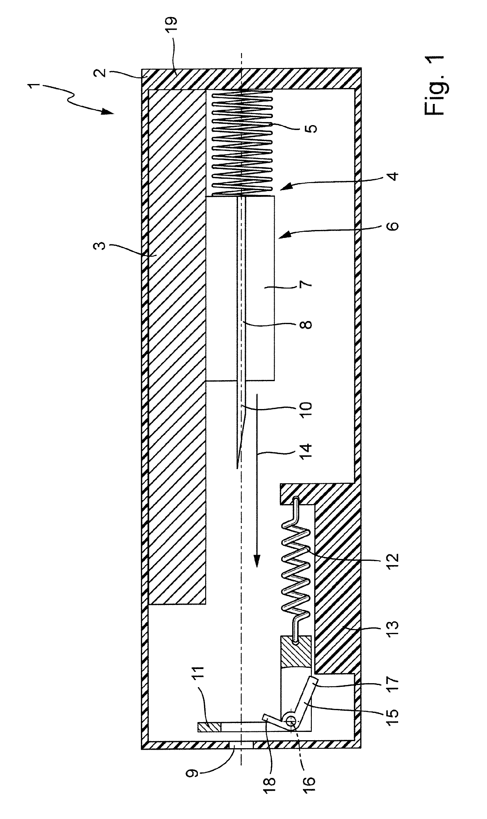 Blood collection system for collecting blood from a body part for diagnostic purposes