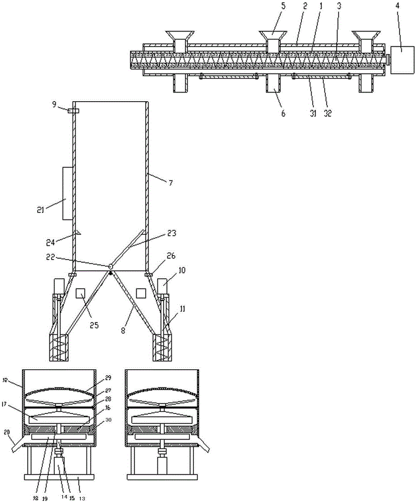 Parallel type soybean pulping system with automatic charging device