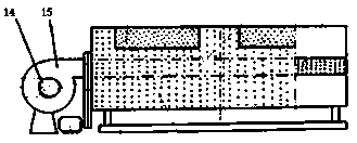 Integrated granular fuel oolong tea green making system for heat exchange and heat supply channels