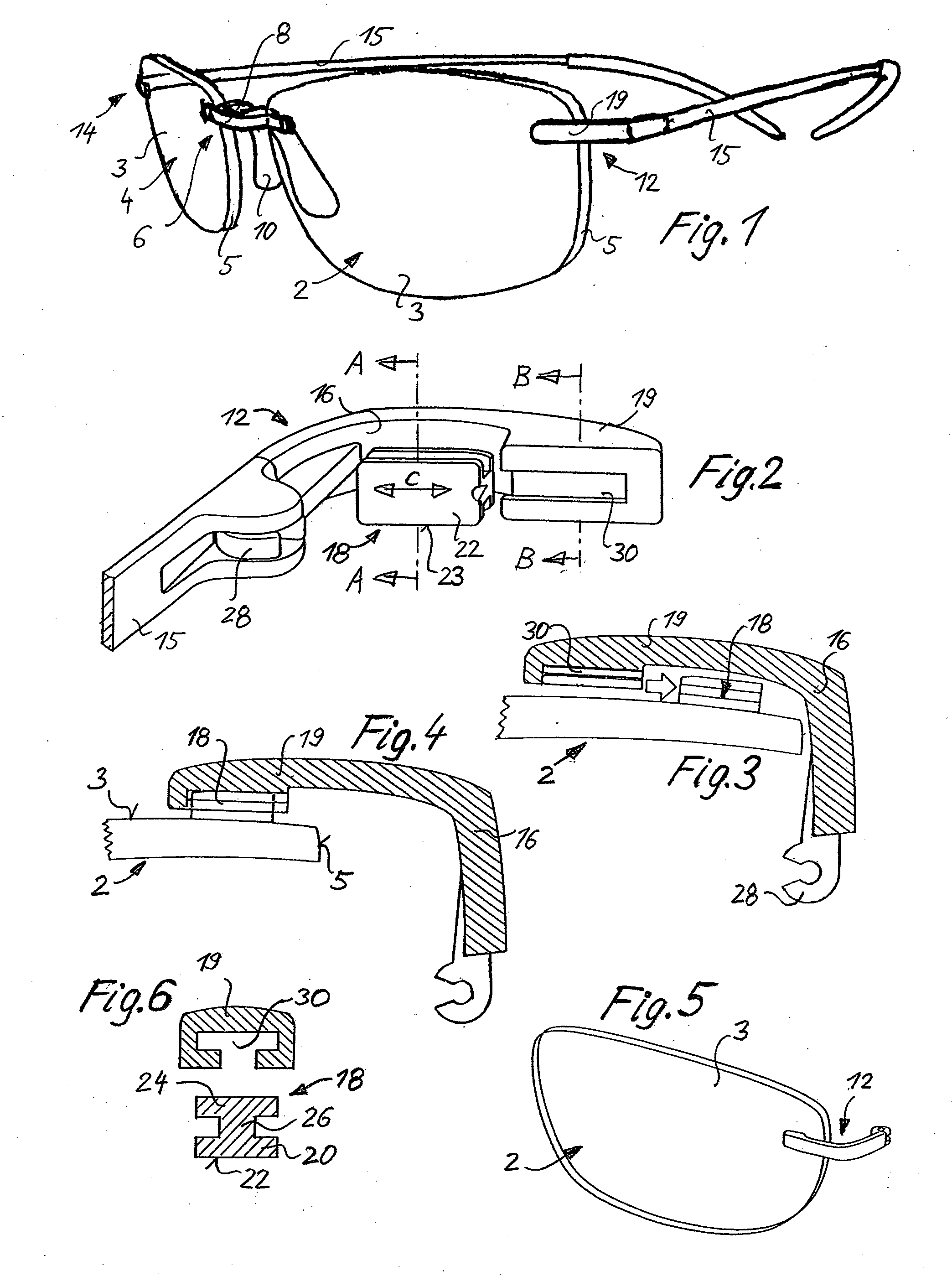 Method of Manufacturing Rimless Spectacles and a Mask Suited for Use with said Method