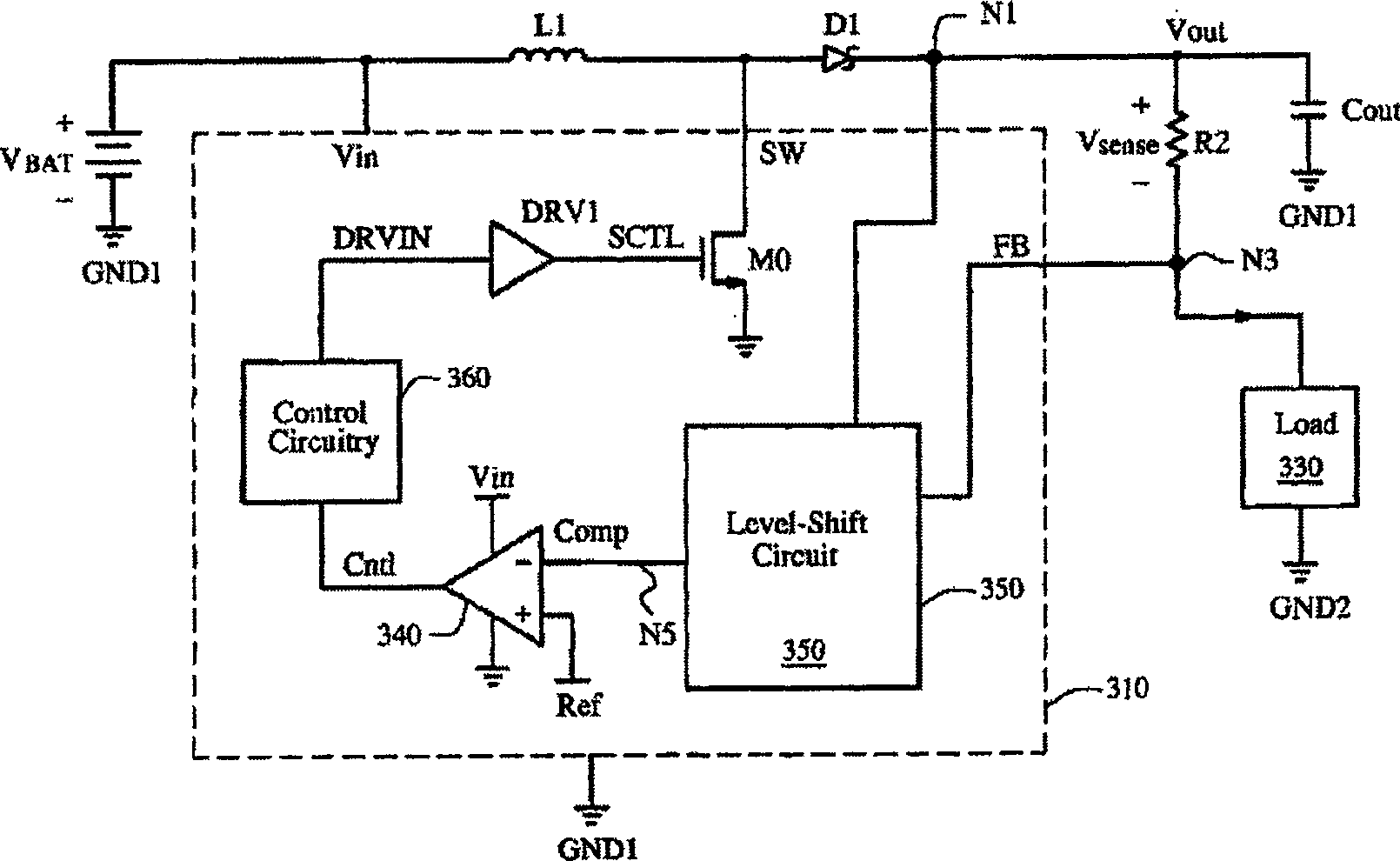 Constant current source control circuit