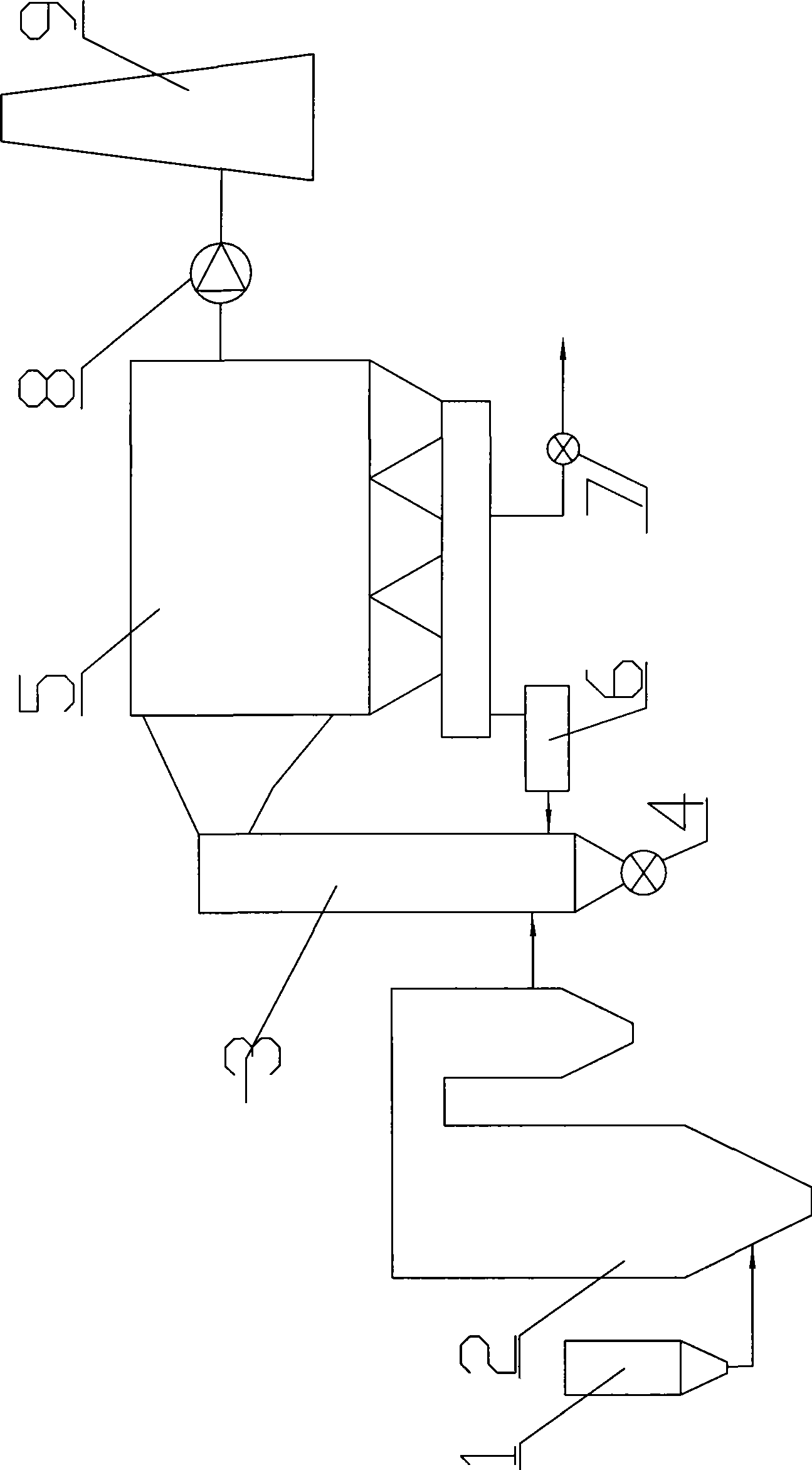 Dual-purpose reaction desulfuration method and system with calcium-base absorbing agent