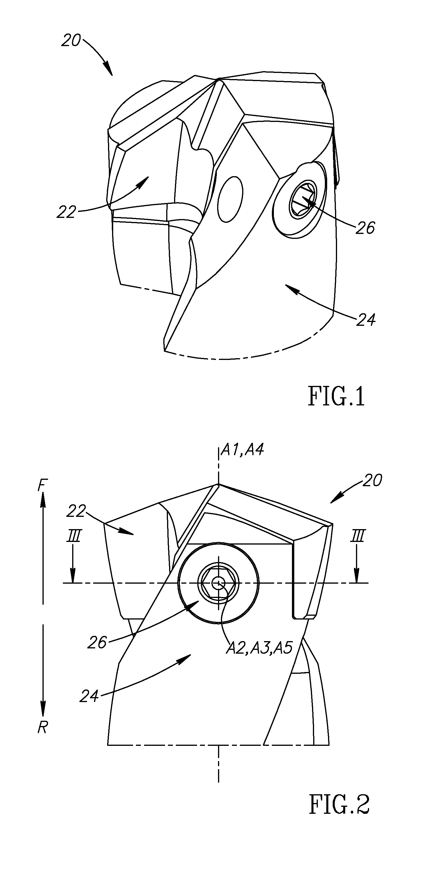 Cutting tool having clamping bolt provided with locking portion and cutting insert therefor