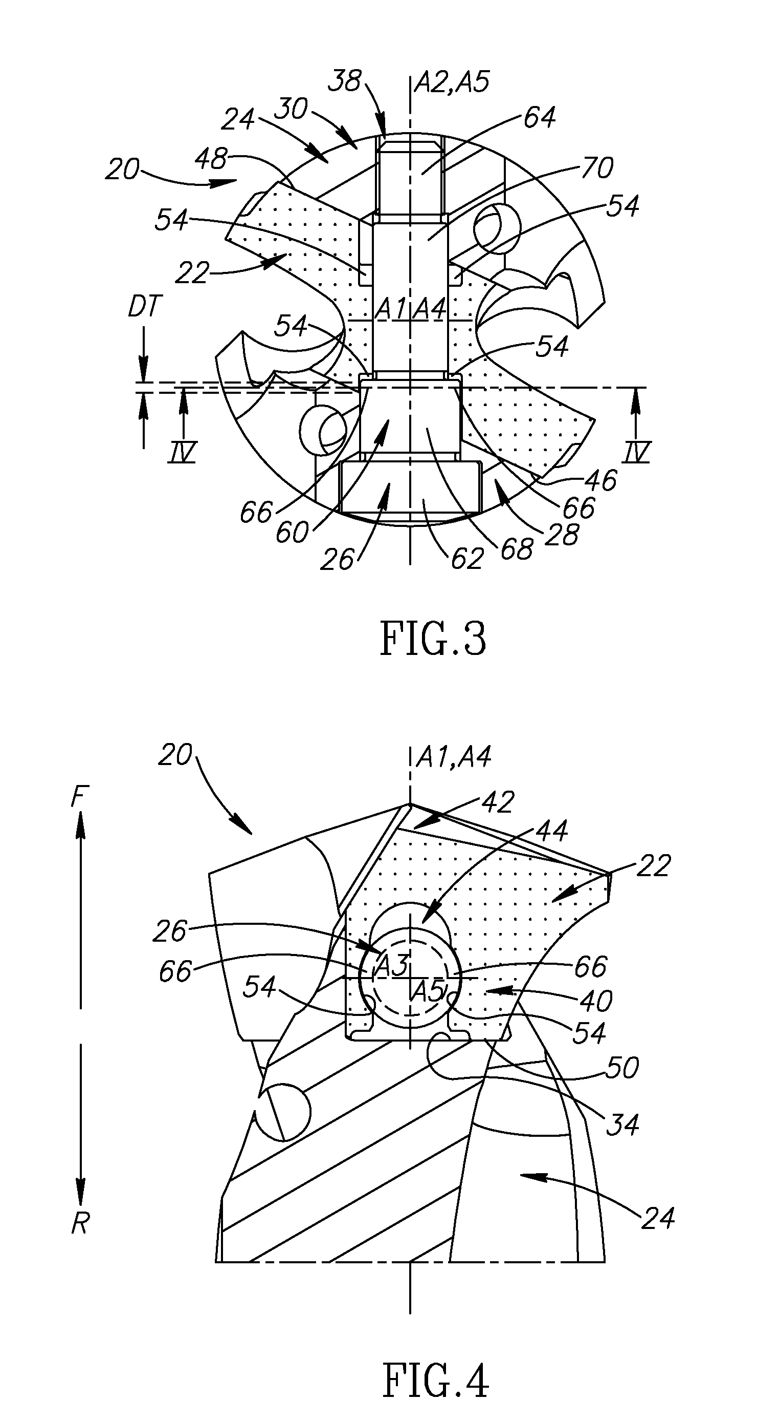 Cutting tool having clamping bolt provided with locking portion and cutting insert therefor