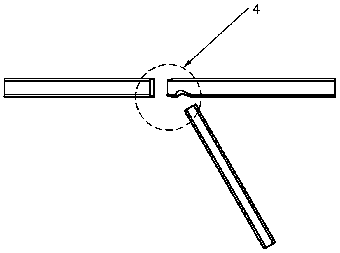 Bifurcated vessel model and preparation method thereof