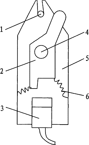 Line-breakage sensor of knitting machine