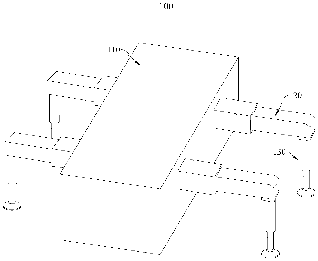 Leg type engineering machinery