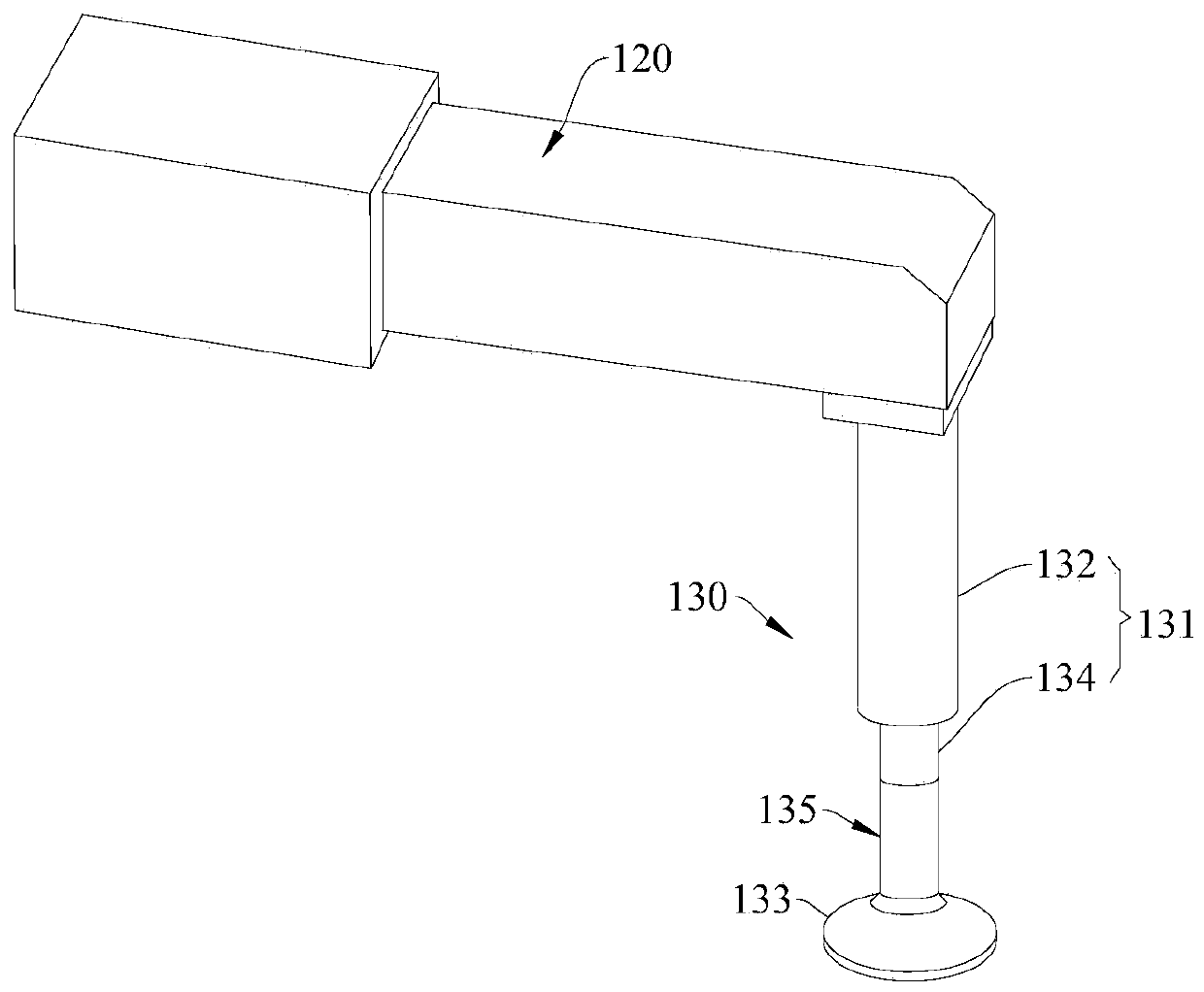 Leg type engineering machinery