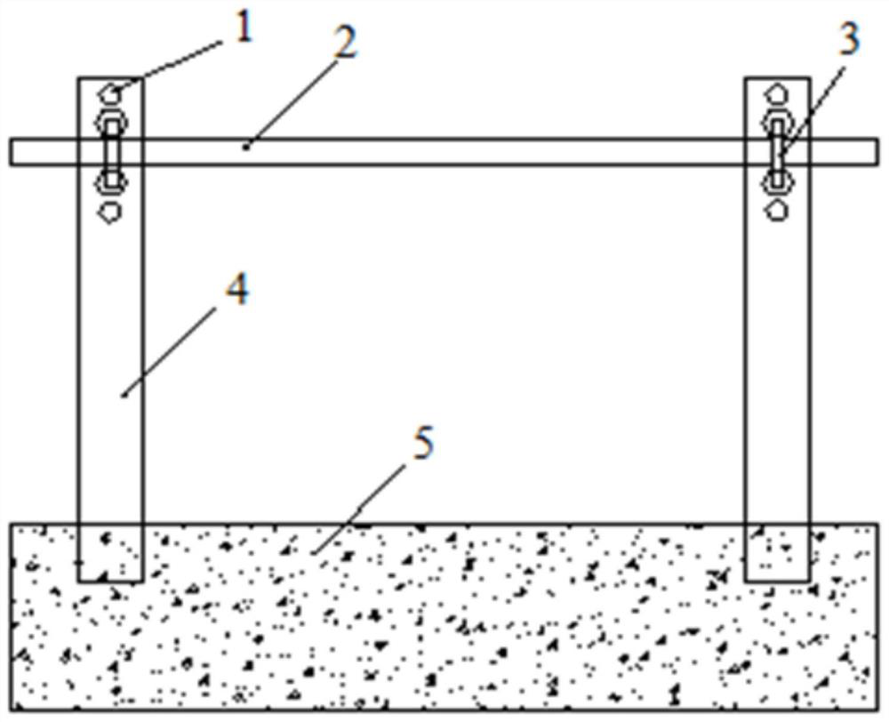 Construction method of deep beam steel support in transfer layer