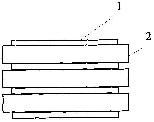 Inner electrode of glass-ceramic stacked capacitor and preparation method of the inner electrode