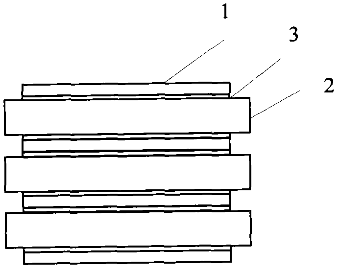 Inner electrode of glass-ceramic stacked capacitor and preparation method of the inner electrode
