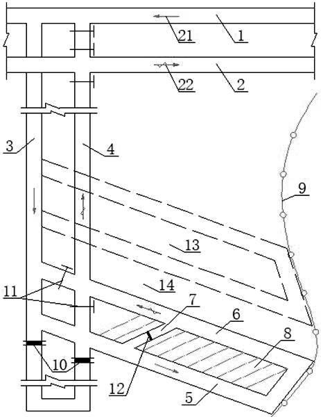 A coal mining method with full negative pressure continuous miner for edge coal