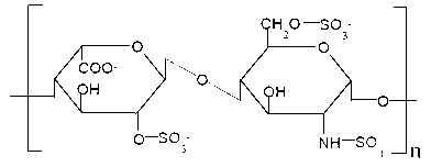 Method for preparing N-desulfated heparin derivative affinity chromatographic materials