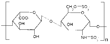 Method for preparing N-desulfated heparin derivative affinity chromatographic materials