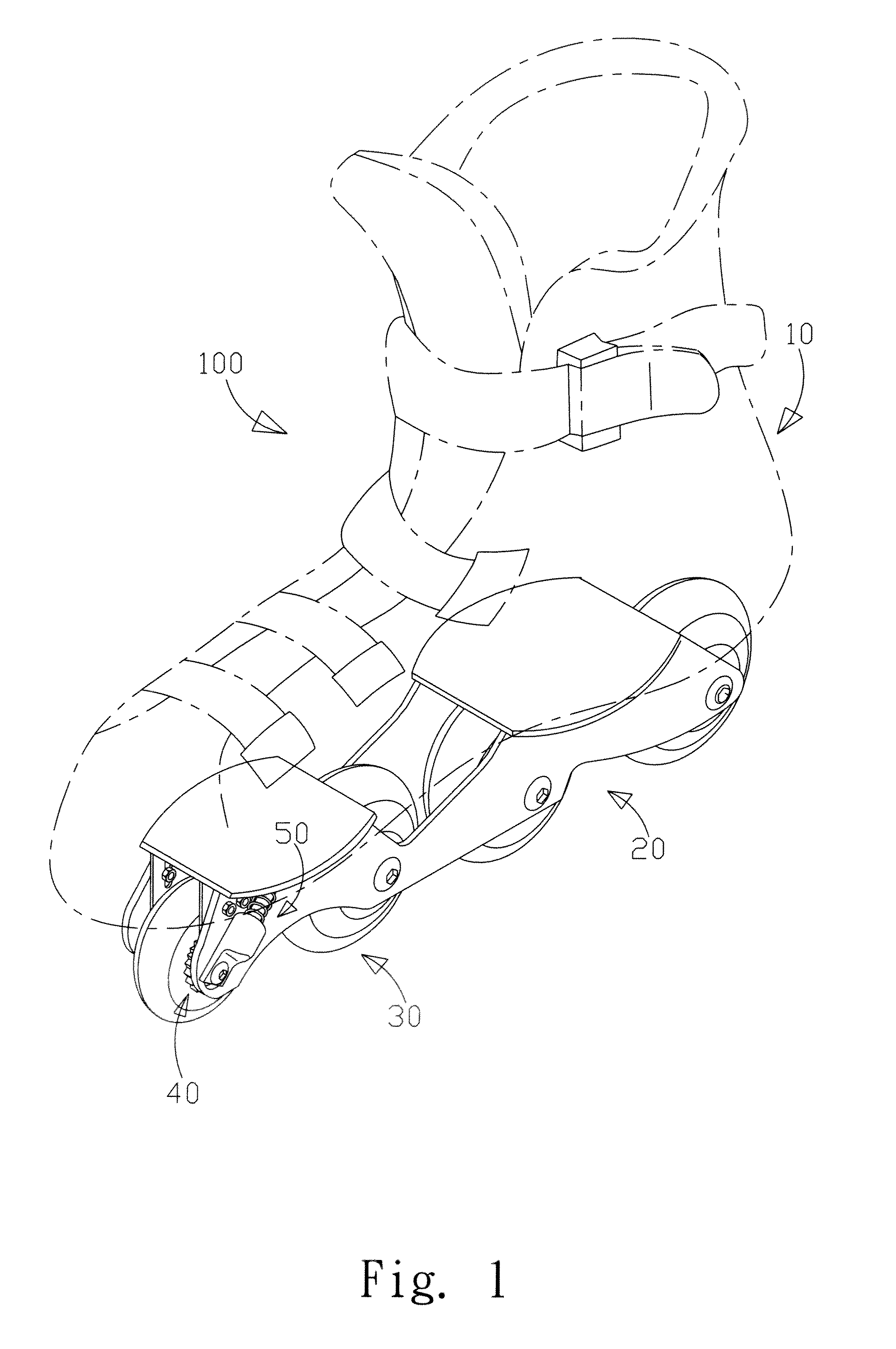 Structure of inline skates