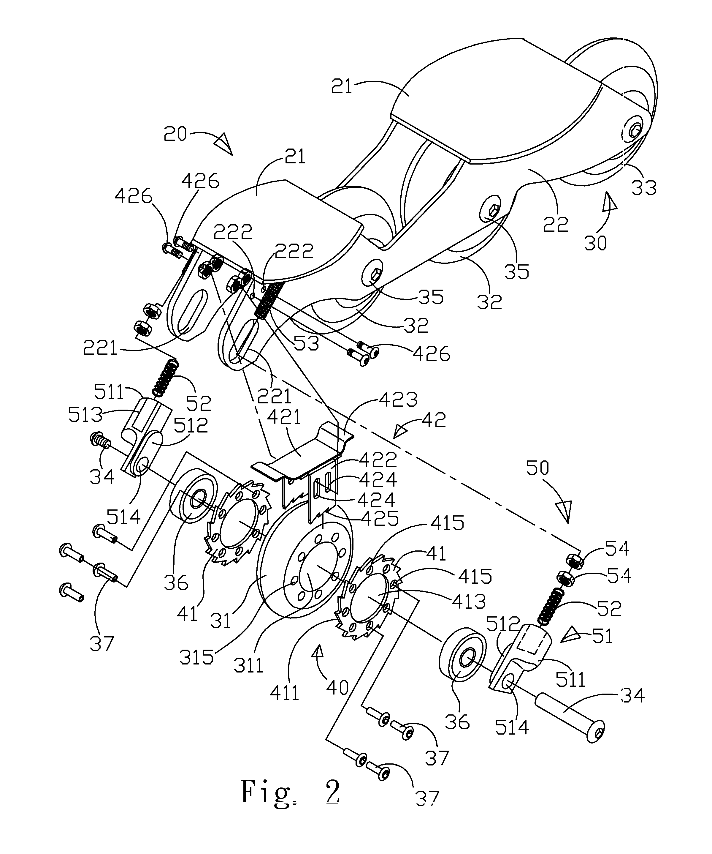 Structure of inline skates