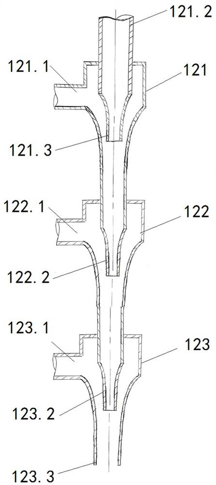 Gas-liquid two-phase jet flow oil pipe outer surface cleaning experiment device and method