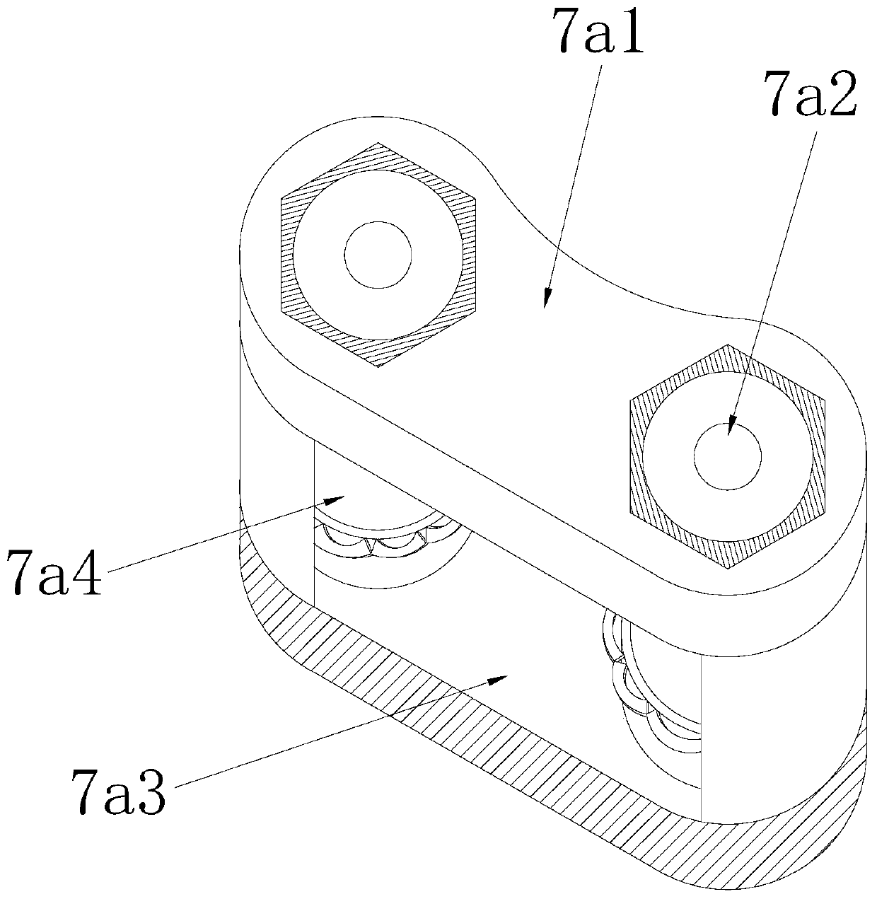 Bearing radial through hole machining equipment with multidirectional and anti-bearing capacity reduction functions