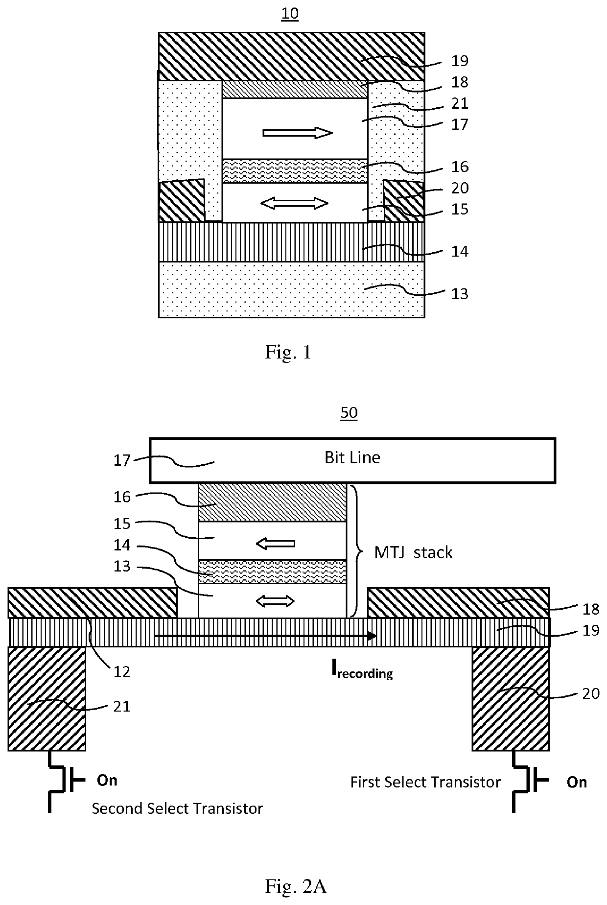 MRAM having spin hall effect writing and method of making the same