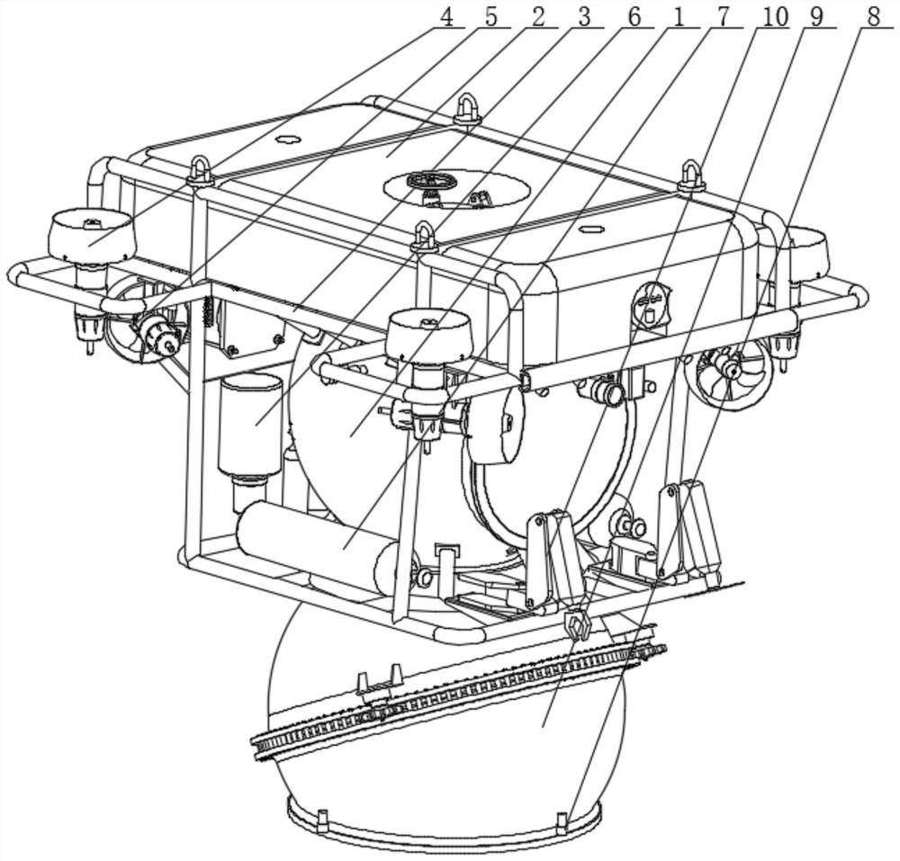 A remote-controlled manned device for repairing cracks in face-face dams and its operating method