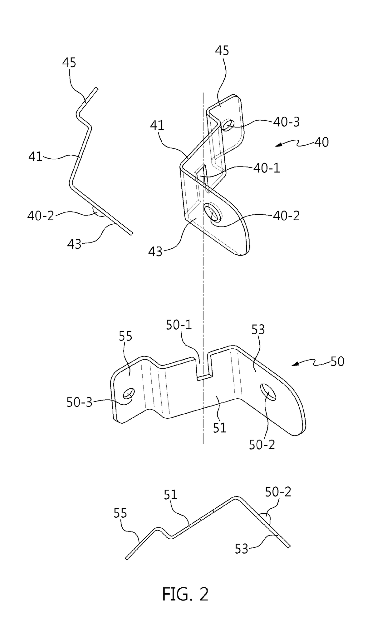 Impact separation type pedal