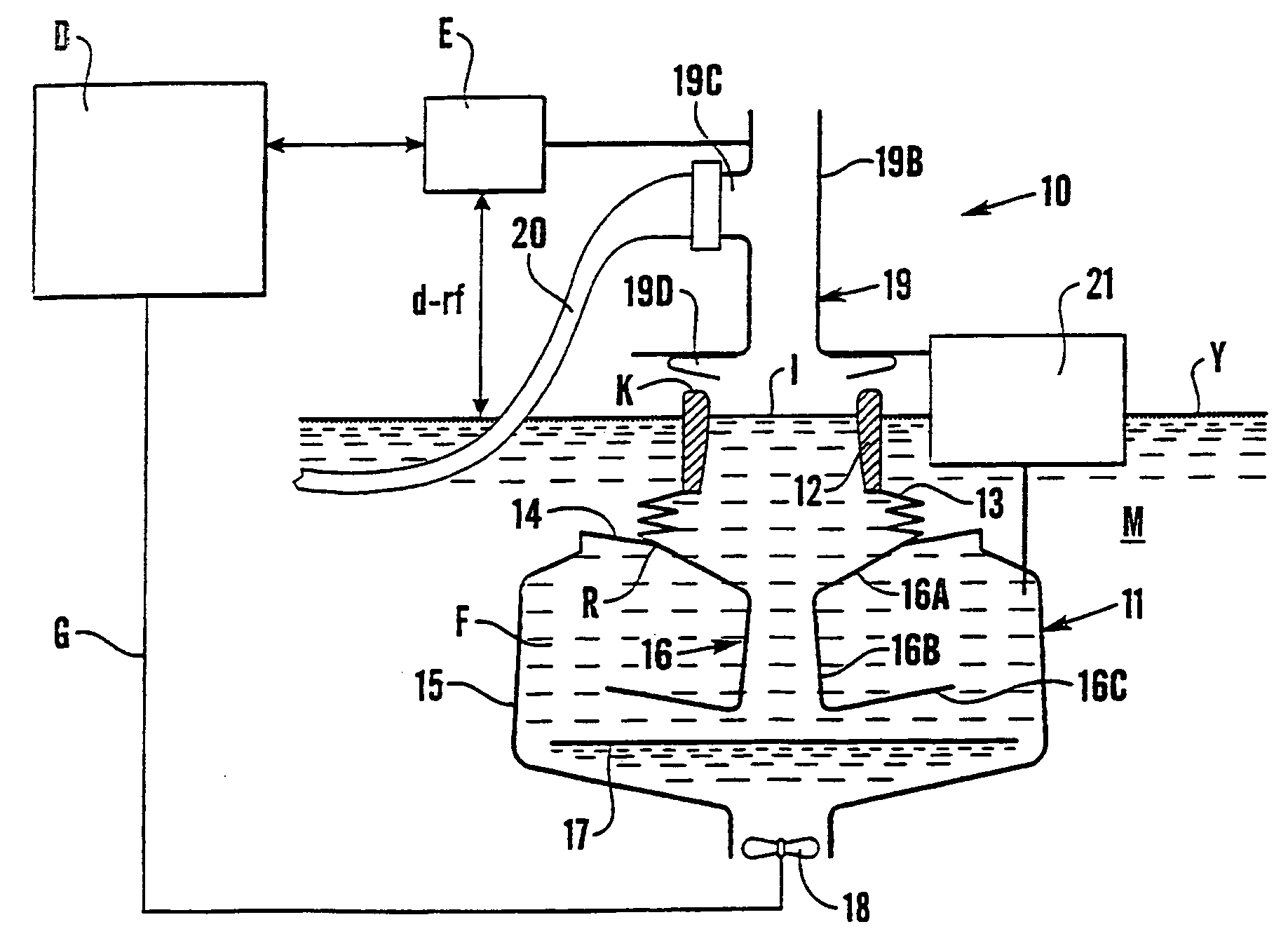 Method and apparatus for collecting pollutants in a body of water